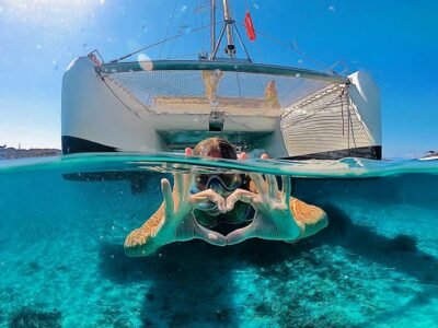From Palau: Maddalena Archipelago Catamaran Tour with Lunch