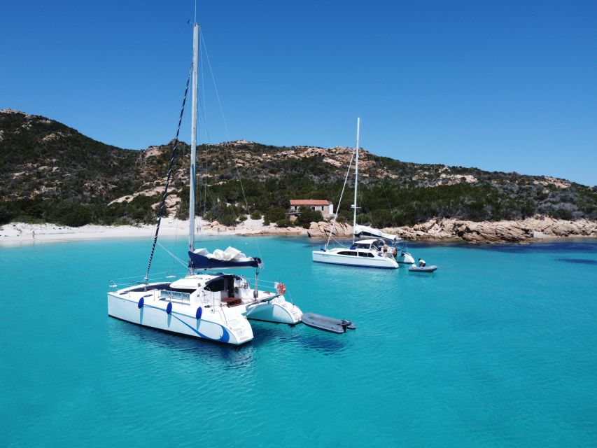 From Palau: Maddalena Archipelago Catamaran Tour with Lunch - Lunch with pasta, bread, and Vermentino