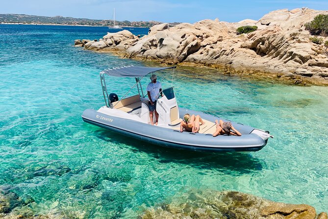 From Palau: Maddalena National Park Boat tour - Cala Corsara begins the swimming day