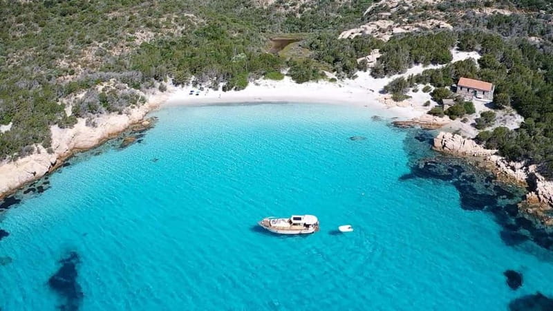 From Palau: Wooden Boat Tour to La Maddalena Archipelago - Budelli and the pale-water scenery