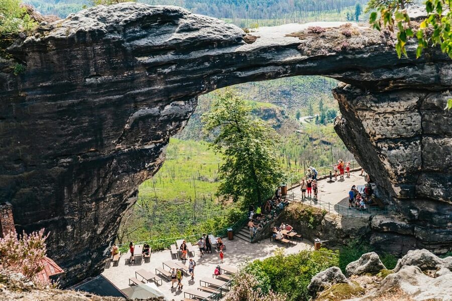 From Prague: Bohemian & Saxon Switzerland Iconic Day Trip - Tisa Rocks: the most atmospheric final walk