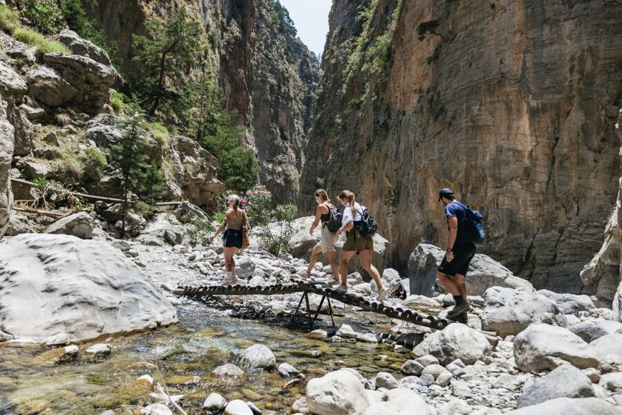 From Rethymno: Samaria Gorge Full-Day Trek, Pickup & Guide - Arriving at Agia Roumeli after the hike