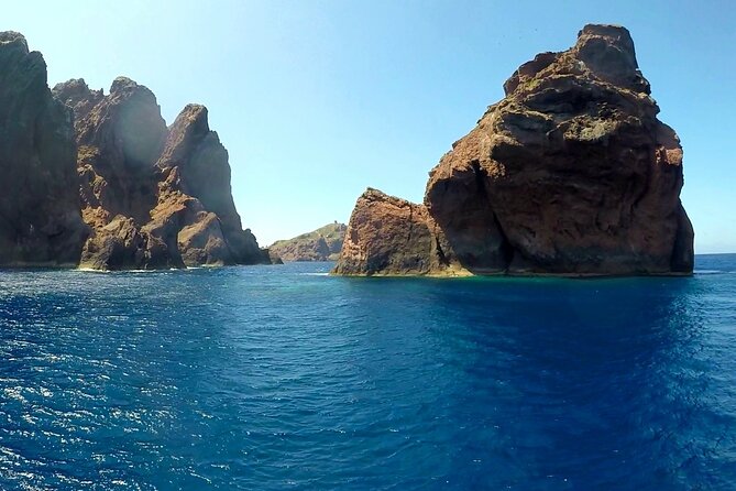From Sagone/Cargèse: Scandola Calanques Piana Girolata Swimming - Capo Rosso and the 30-minute swim
