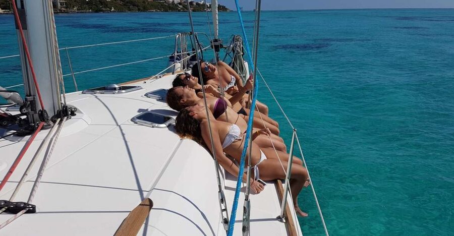 From Santa Teresa: La Maddalena Archipelago Sailboat Tour - Swimming and snorkelling from the boat