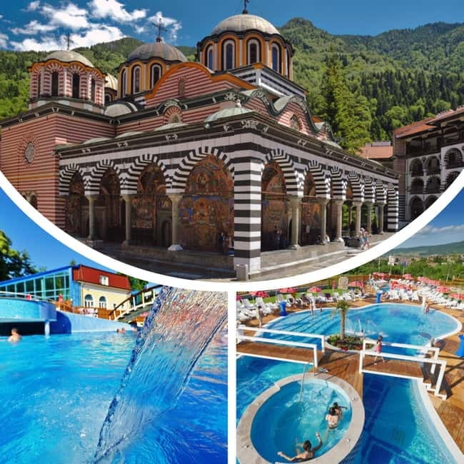 From Sofia: Rila Monastery UNESCO Site & Outdoor Mineral Spa - Entering Rila Monastery in the Rila Mountains