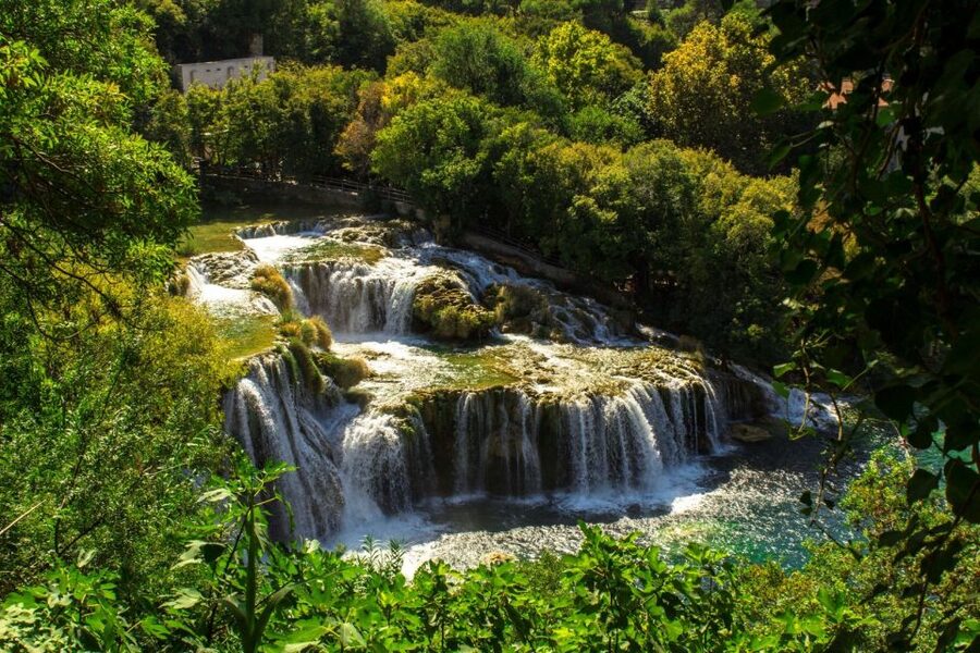 From Split: Krka Waterfalls Tour with Boat Ride & Swimming - Three hours among wooden paths and water