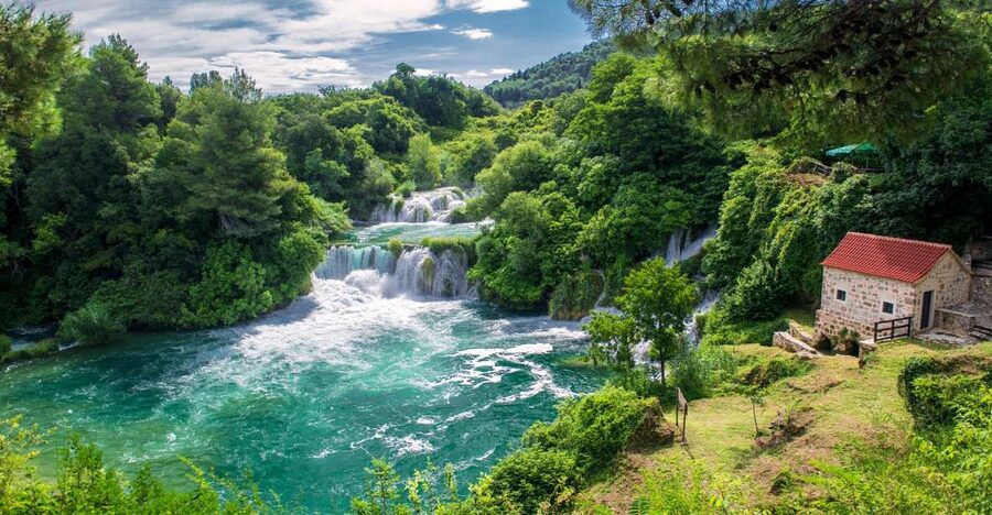 From Split: Krka Waterfalls Tour with Boat Ride & Swimming - Entering Krka National Park and Skradinski Buk