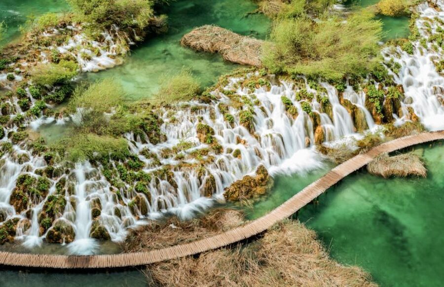 From Split or Trogir: Plitvice Lakes Guided Tour - Kozjak Lake by boat