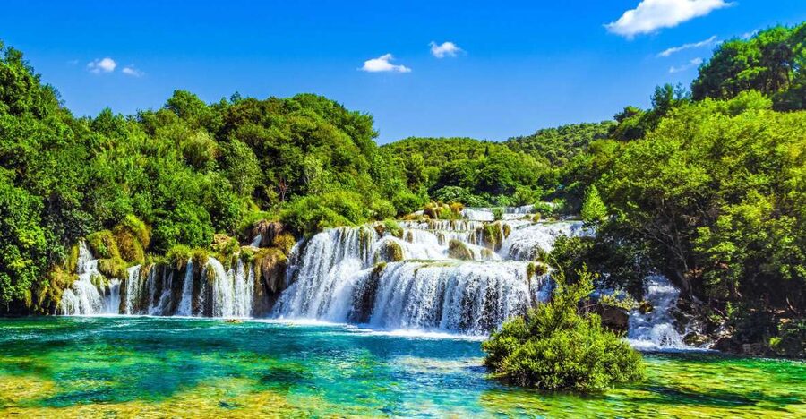 From Split & Trogir: Krka Waterfalls Day Tour with Boat Ride - The best season for this tour