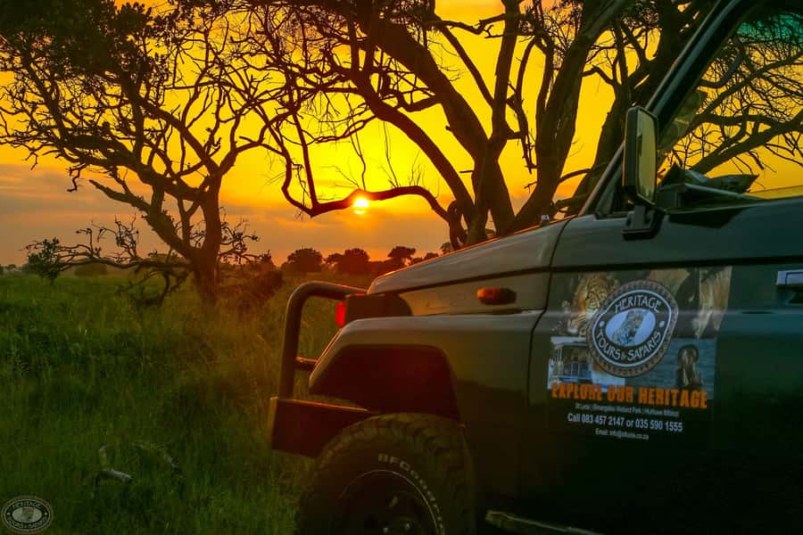 From St Lucia: iSimangaliso Sunset Safari - Sunset light and the first signs of night activity