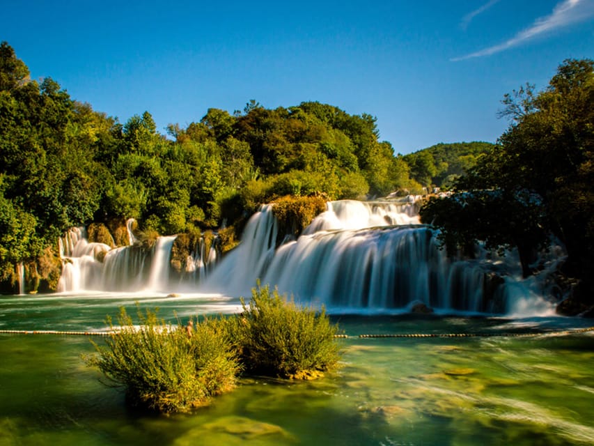 From Trogir, Seget & Okrug: Krka Waterfalls & Swimming - How much walking and swimming is involved?