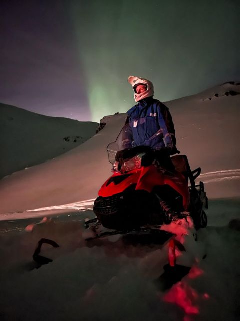 From Tromso: Arctic Wilderness Snowmobile Evening Tour - From Tromsø to the snowy basecamp