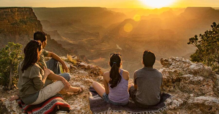 From Tusayan: Grand Canyon Desert View Sunset Tour - Navajo Point and the South Rim views