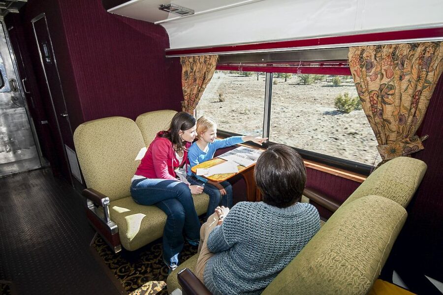 From Williams: Grand Canyon Railway Round-Trip Train Ticket - The value of $117