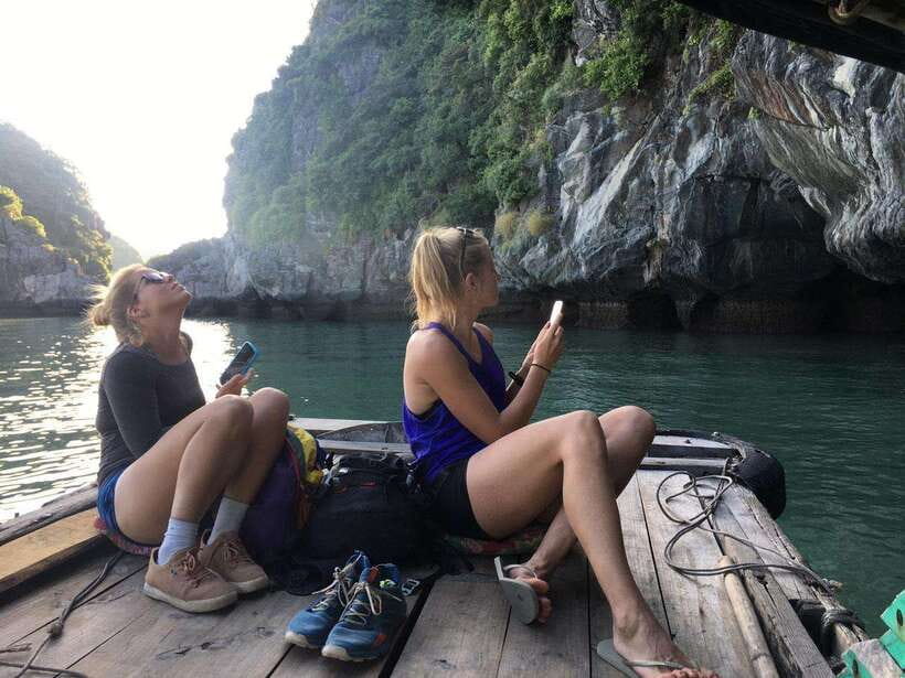 Full day hike - climbing in Jungle of Cat Ba National park - The 5 km ride toward Viet Hai harbor