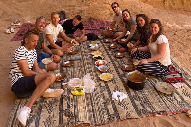 Full day Jeep Tour in Wadi Rum desert - A 90-minute Bedouin lunch beside the fire