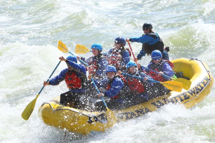 Gardiner: Half-Day Whitewater Raft Trip on the Yellowstone - A safety briefing before the first rapid