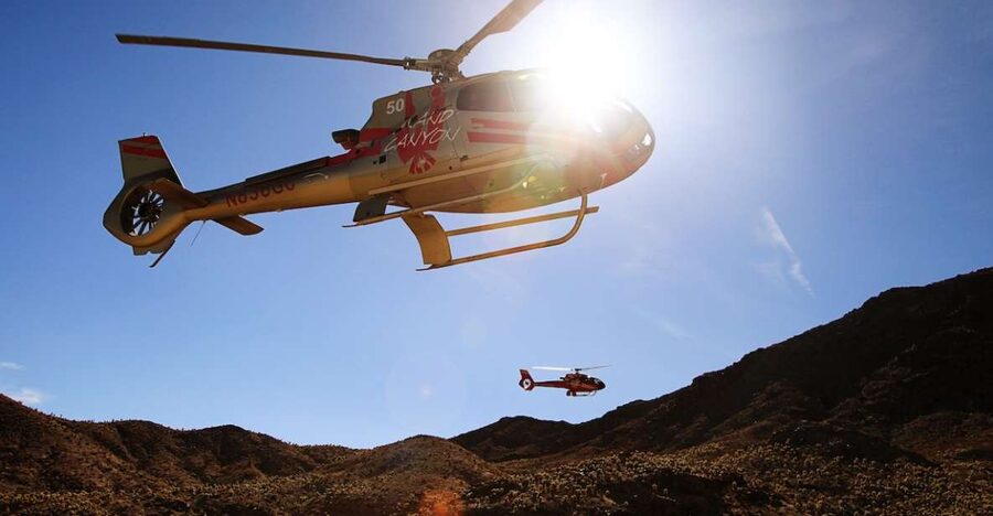 Grand Canyon Helicopter Landing Tour with Vegas Strip - The flight from 5060 Koval Lane to Grand Canyon West