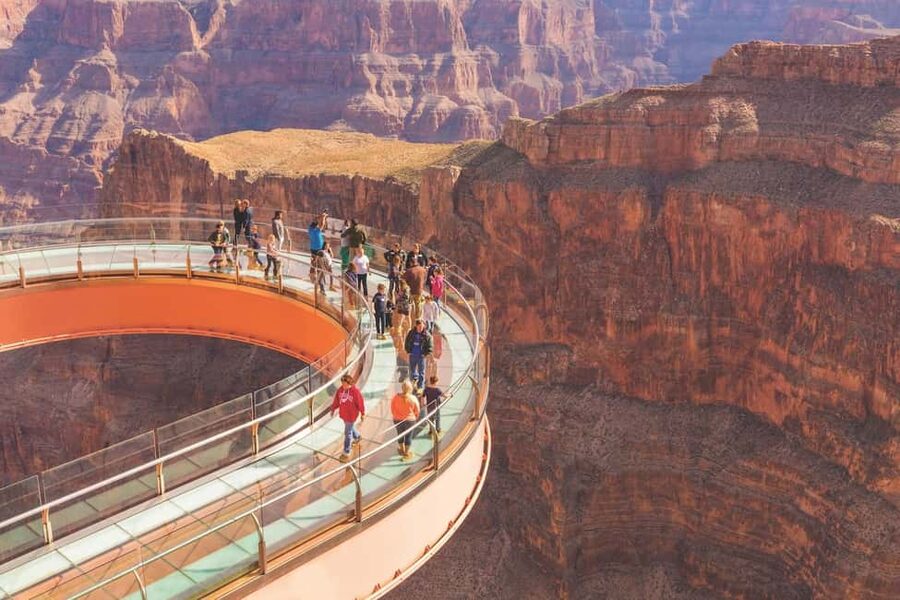 Grand Canyon West: Skywalk Admission + All Access Pass - Eagle Point and the Eagle-shaped rock