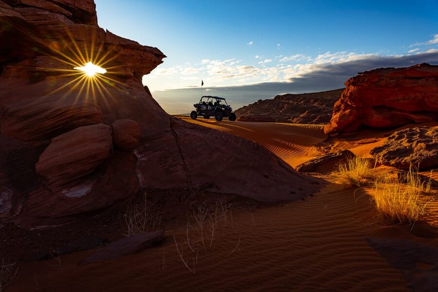 Greater Zion: Sunset UTV Tour & Views of Zion National Park - Rock crawling, whoops, and open sand