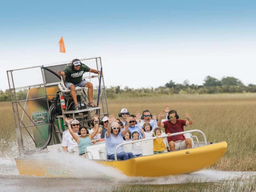 Homestead: Everglades Alligator Farm Entry and Airboat Ride - A fast, wet start on the Everglades airboat