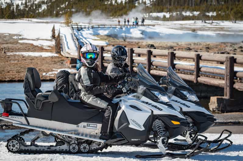 Jackson: Yellowstone Snowmobile Tour to Old Faithful - West Thumb Geyser Basin brings Yellowstone’s heat to the surface
