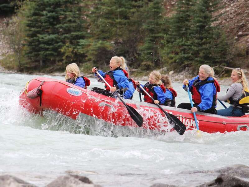 Jasper National Park Family Friendly Rafting Adventure - The 15-minute ride to the launch point