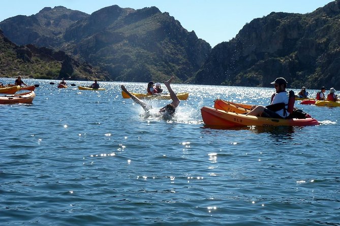 Kayaking 2 Hr Canyon & Cliffside on Saguaro Lake - Quiet water, boat traffic, and weather