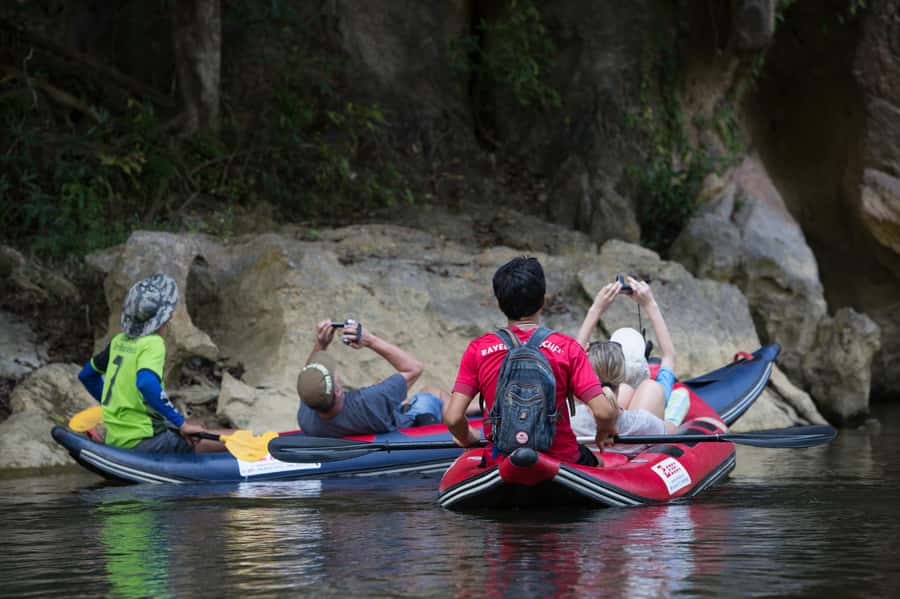 Khao Lak: Khao Sok National Park Overnight Treehouse Trip - The cave and bamboo raft lunch