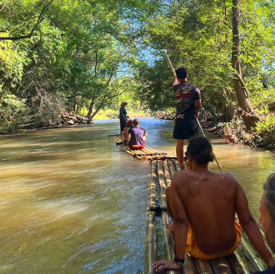 Khao Sok: Private Bamboo Rafting & Jungle Cave Temple Tour - A gentle river ride through Khao Sok
