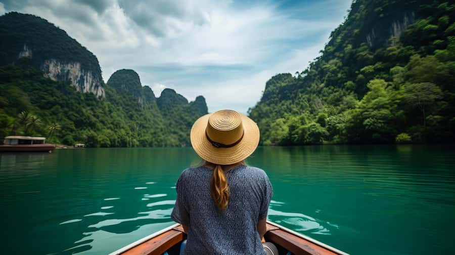 Khao Sok: Private Longtail Boat Tour at Cheow Lan Lake - Cruising past the Three Brothers