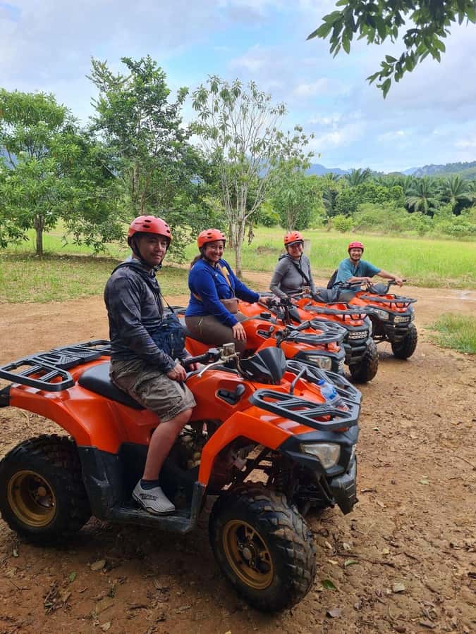 KhaoSok: Green Trails ATV Safari in Khao Sok - Reaching the palm forest and mountain viewpoint