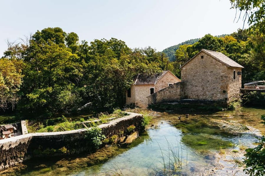Krka National Park - All Sites - Entry ticket - Old mills and a reconstructed village add human history