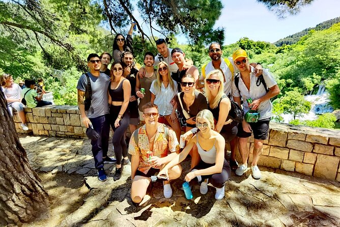 Krka National Park Tour with tour Guide & Wine tasting from Split & Trogir - Walking the wooden paths at Skradinski Buk