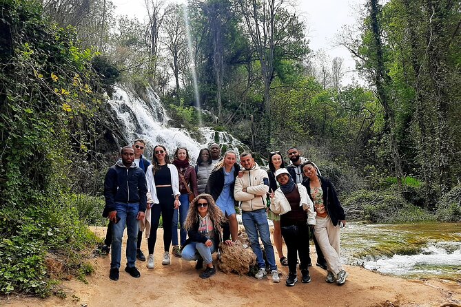 Krka waterfalls tour from Split - blue & green oasis - Walking the wooden paths at Krka National Park