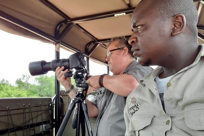 Kruger National Park Full Day Tour Minimum 2people - Lions beside the vehicle and elephants crossing the road
