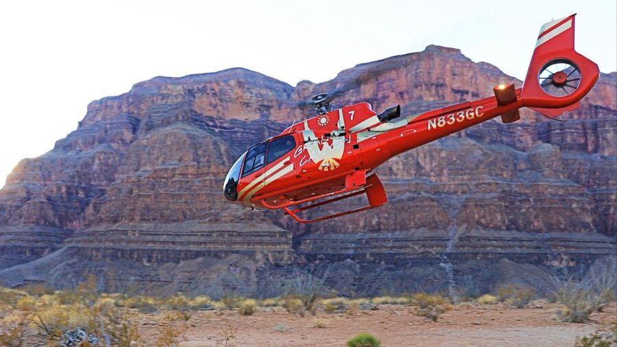 Las Vegas: Grand Canyon Helicopter Ride, Boat Tour & Skywalk - Landing on the canyon floor