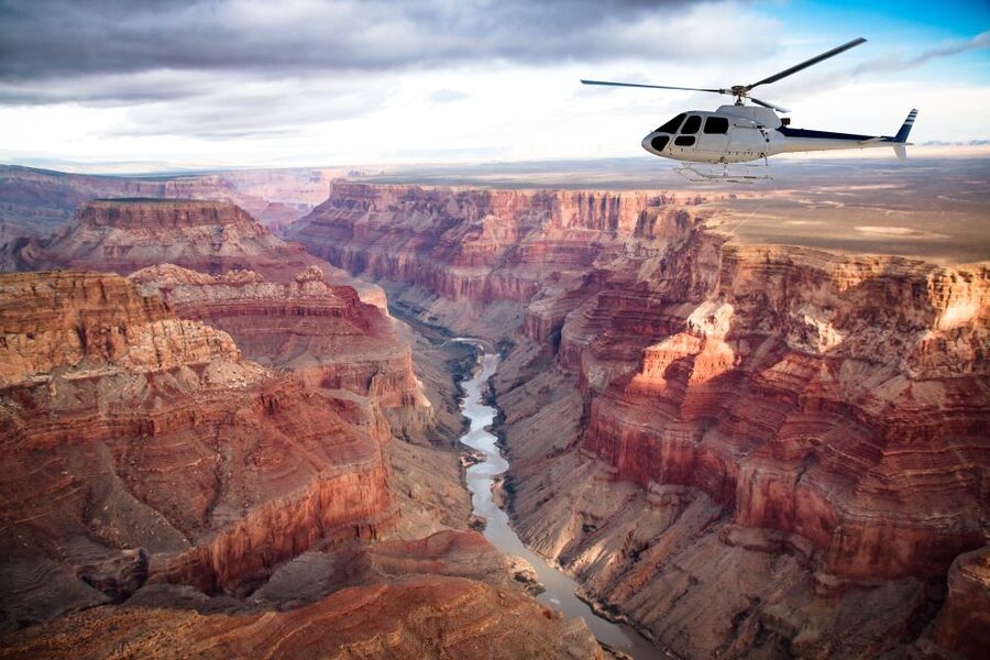 Las Vegas: Grand Canyon Helicopter West Rim Flight & Options - A helicopter view of the West Rim