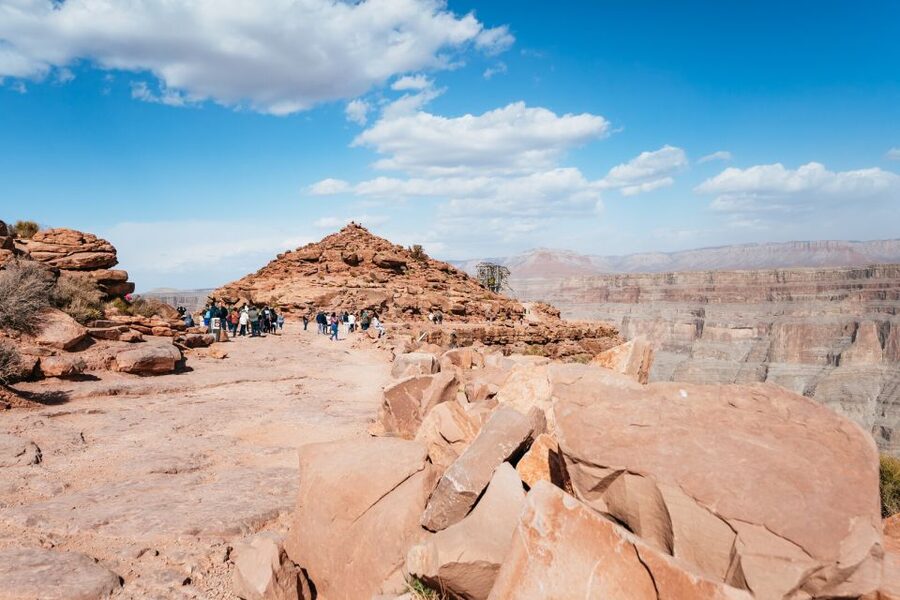 Las Vegas: Grand Canyon West & Hoover Dam Tour + Breakfast - Guano Point gives you the best walking opportunity