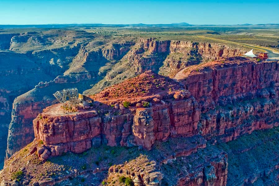 Las Vegas: West Grand Canyon Helicopter Ticket with Transfer - The Hualapai village and local performances
