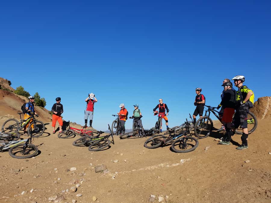 Marrakesh: Toubkal National Park Mountain Bike Trip w/Lunch - The first climb toward the 2,300-meter pass