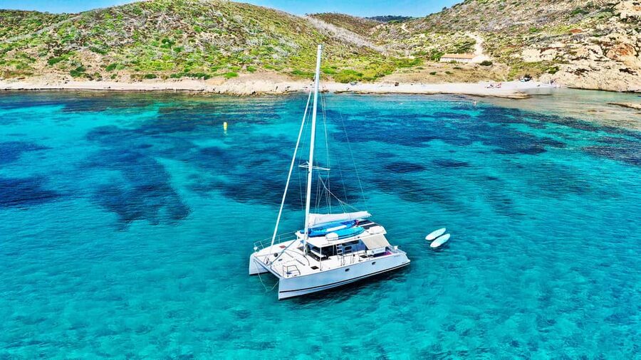 Marseille: Calanques Catamaran Tour & Standup Paddle - Paddleboarding Inside the Calanques