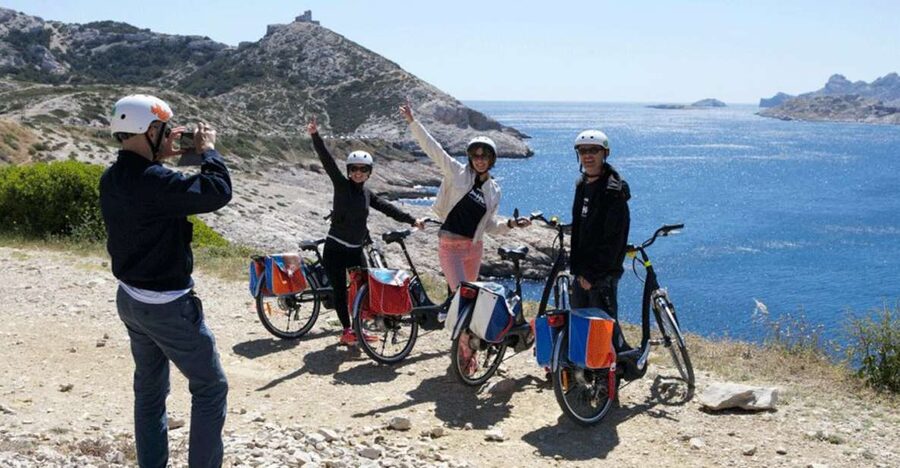 Marseille: Calanques Shore Excursion Electric Bike Day Tour - The swimming stop at Maronaise Beach