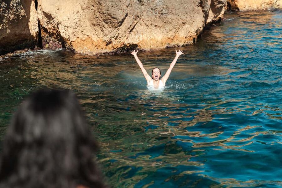 Marseille: Côte Bleue Calanques Boat Tour with Swimming - Eaux Salées: your first real swim