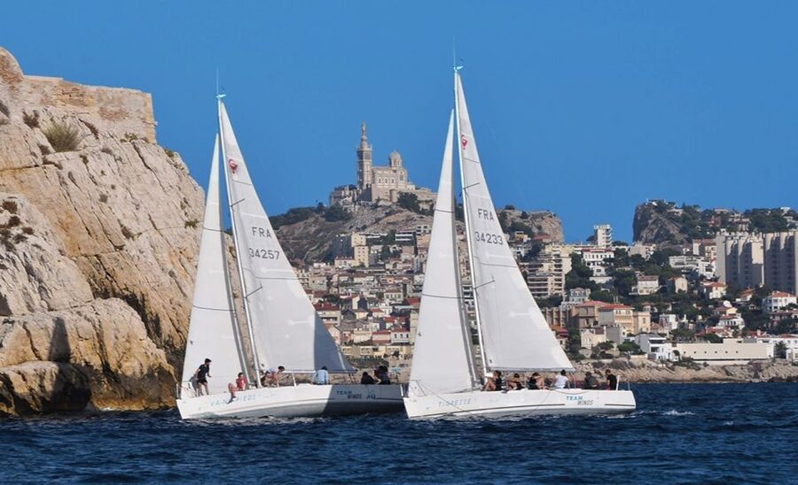 Marseille: Frioul Calanques Sailing Trip - A calm cove for swimming and snorkeling