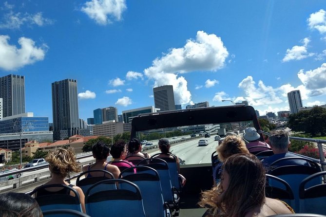 Miami Combo: City Tour, Biscayne Bay Cruise and Everglades Airboat Ride - Seeing Miami from the double-decker bus