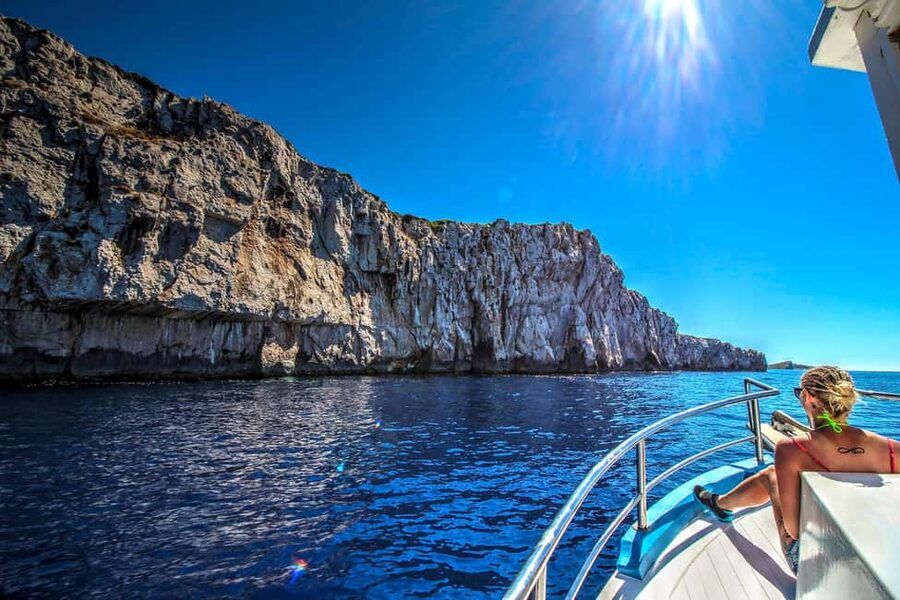 Mikado Kornati Excursion with snorkeling and hiking stops - The first stop at Lojena Beach