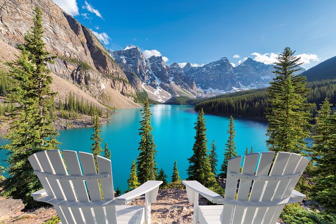 Moraine Lake, Lake Louise Johnston Canyon Banff National Park - Banff town adds food, shops, and a change of pace