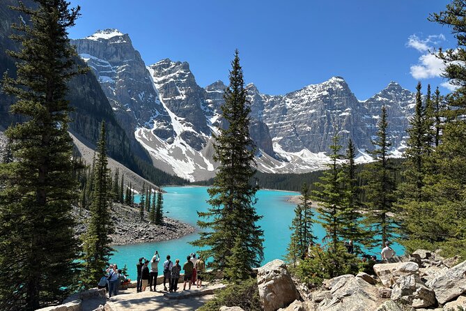 Moraine Lake & Louise & Banff Day Tour From Calgary-Canmore-Banff - Moraine Lake and the famous Rockpile view