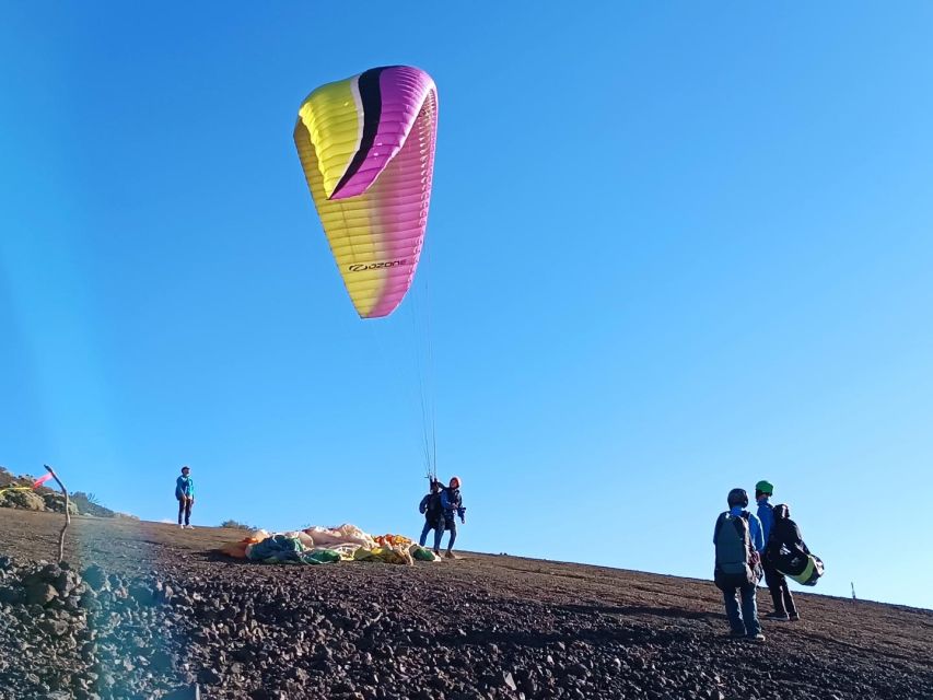 Paragliding from Puerto de la Cruz or Teide National park - Getting ready with helmet, jacket, and gloves